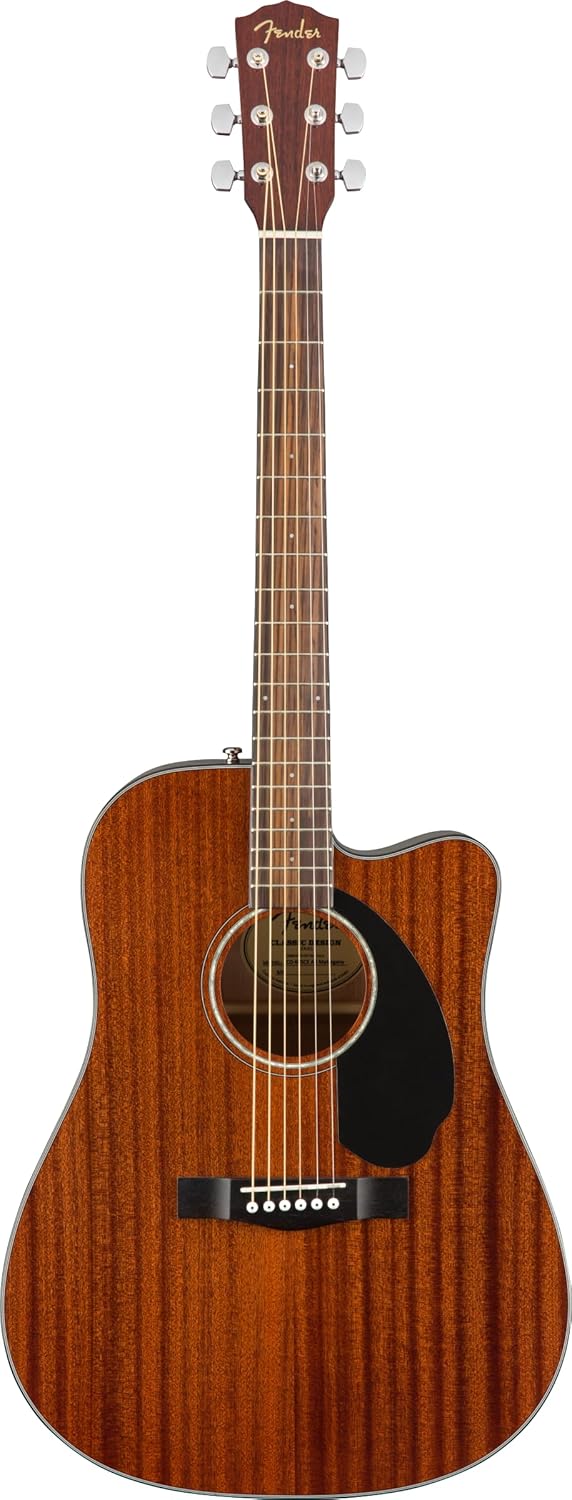Fender CD 60SCE Dreadnought - Guitarra acústica electrificada de caoba natural - Fishman Piezo - Para diestros-Havenupyard