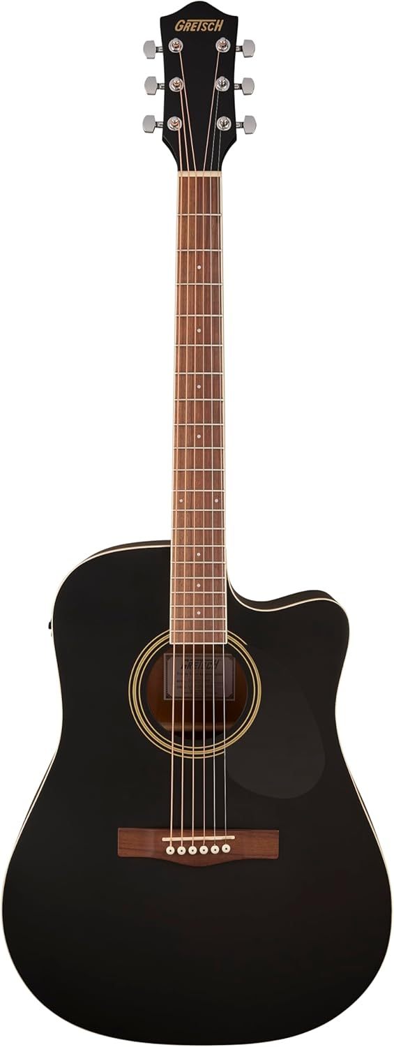 Gretsch Prelude D100CE - Guitarra electroacústica dreadnought negra - cuerpo de tilo - ideal para principiantes-Havenupyard