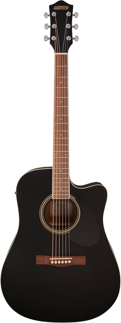 Gretsch Prelude D100CE - Guitarra electroacústica dreadnought negra - cuerpo de tilo - ideal para principiantes-Havenupyard