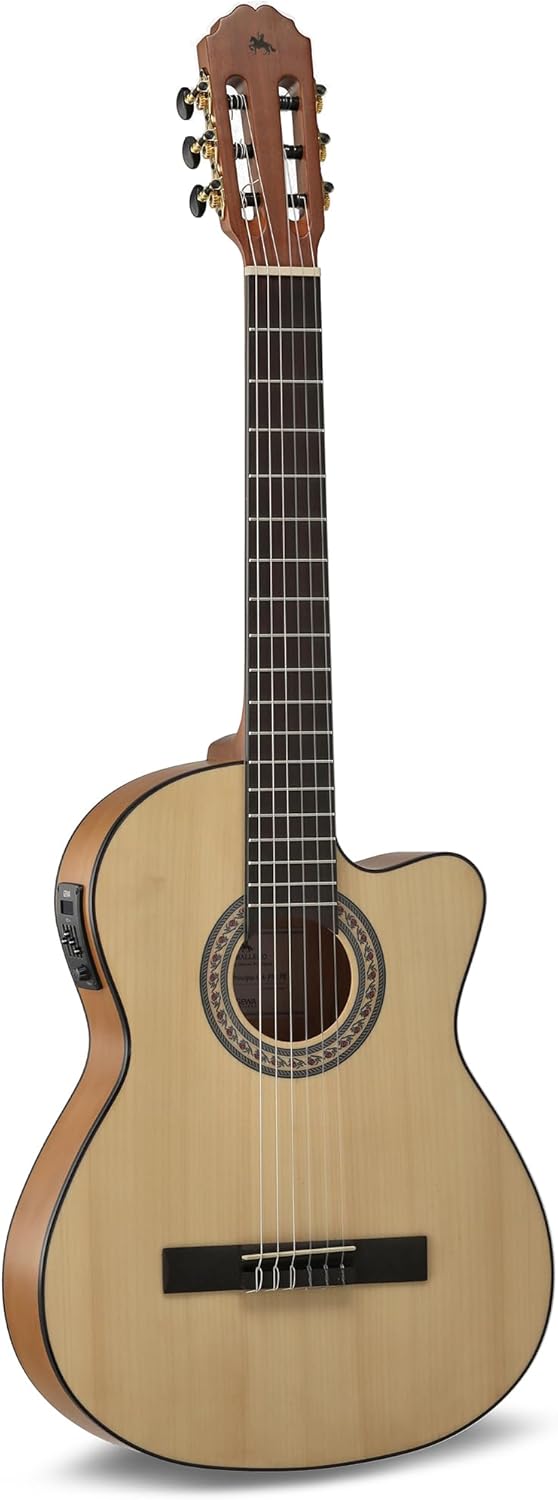 Luthier Manuel Rodríguez Caballero Principio Flamenco Cut - Guitarra electroacústica para zurdos - Preamp ETC 4-Havenupyard