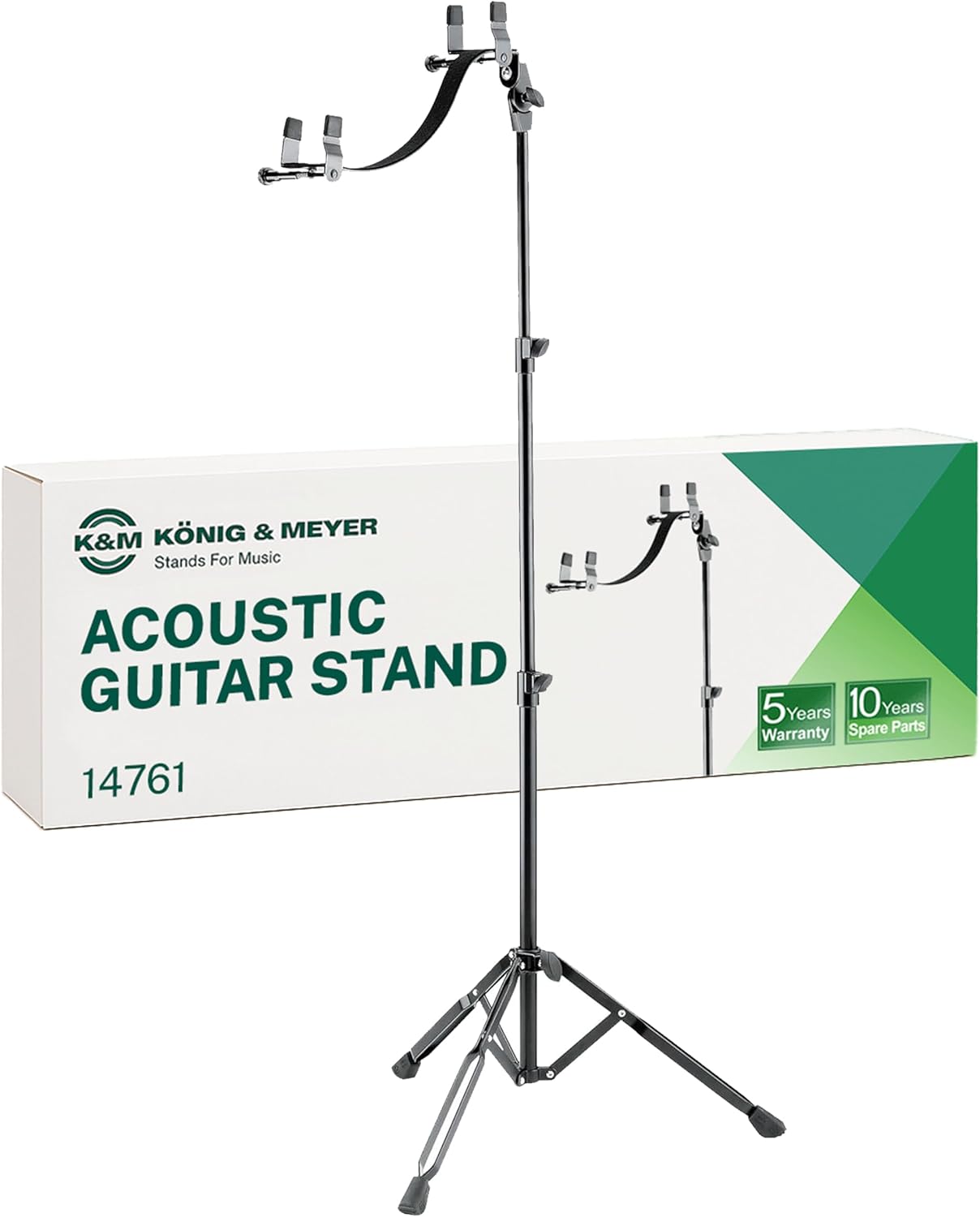 Soporte Konig Meyer 14761 para guitarra acústica - Acero aleado negro cromado - Sin montaje requerido-Havenupyard