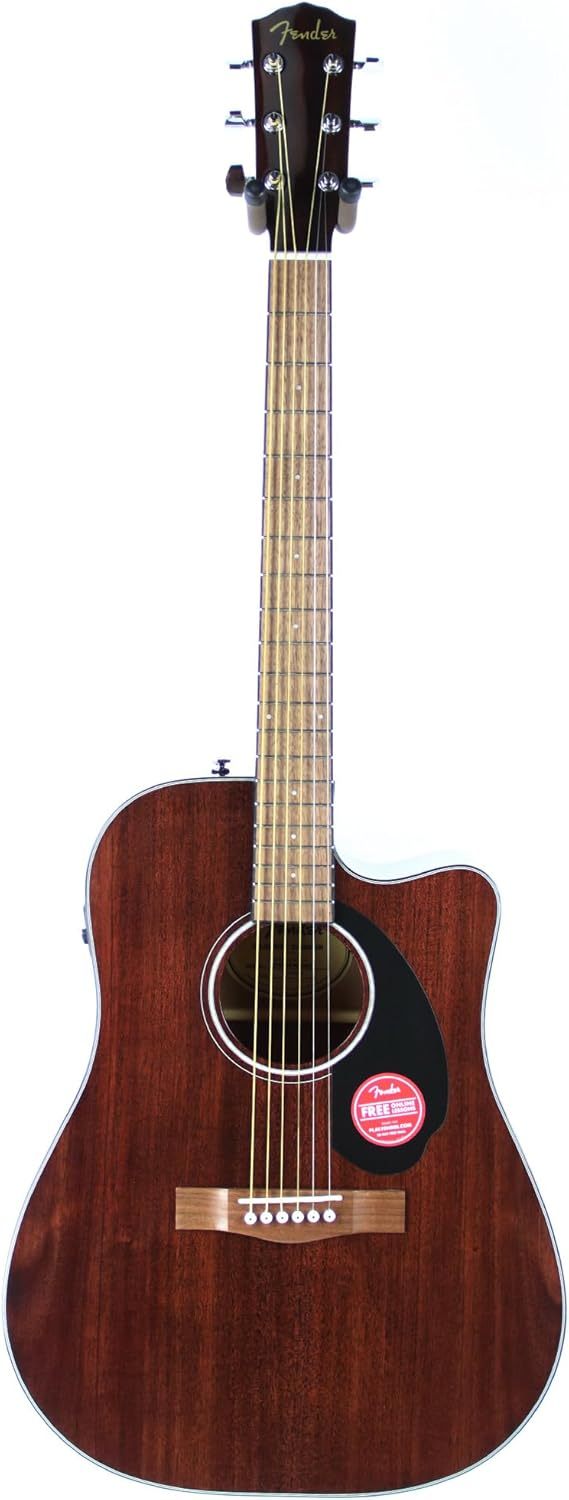 Fender CD60SCE All Mahogany - Guitarra electroacústica dreadnought de caoba - Diapasón de palisandro-Havenupyard