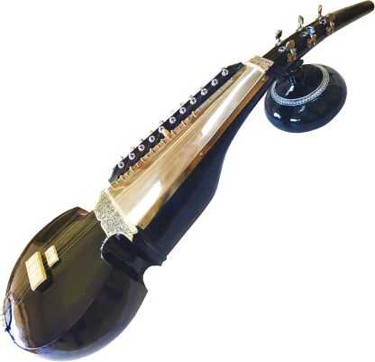 Bajo acústico eléctrico Tabli Indian - madera de cedro - 8 cuerdas - llaves de afinación - tamaño completo-Havenupyard