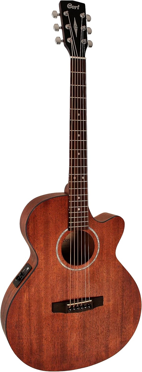 Cort SFX MEM OP - Guitarra electroacústica marrón - tapa de abeto - cuerpo de caoba - pastilla H-Havenupyard
