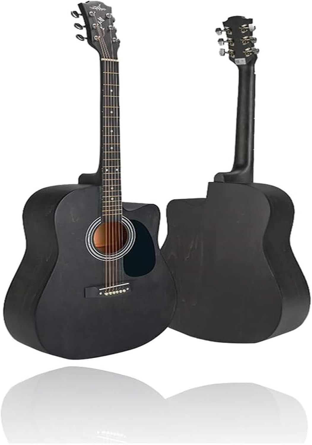 Guitarra acústica clásica de 41 pulgadas - Dreadnought cutaway color C - Seis cuerdas de acero - Kit para principiantes-Havenupyard