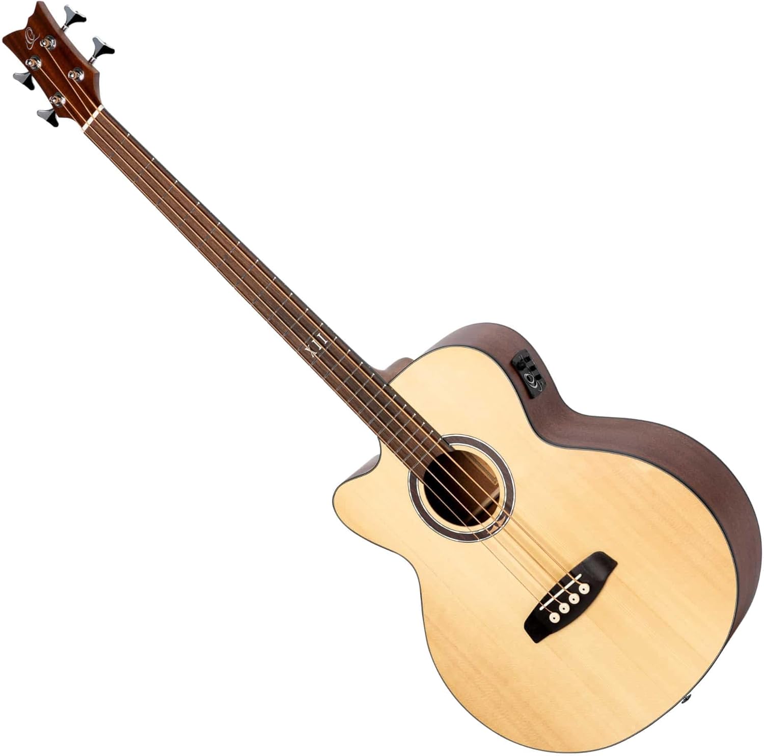 Bajo acústico Ortega Deep Series 5 D538 4 L - 4 cuerdas - zurdo - tapa de pícea - refuerzo de caoba-Havenupyard