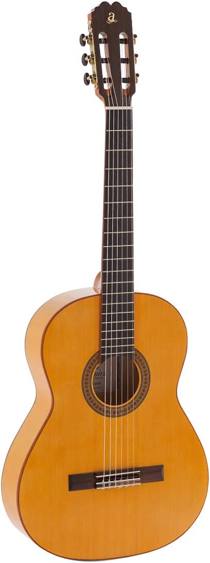 Admira Triana - Guitarra clásica de seis cuerdas para diestros - color dorado y negro - tapa de abeto-Havenupyard