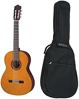 Yamaha CS40 - Lote de guitarra clásica tres cuartos marrón - funda incluida - seis cuerdas - puente fijo-Havenupyard