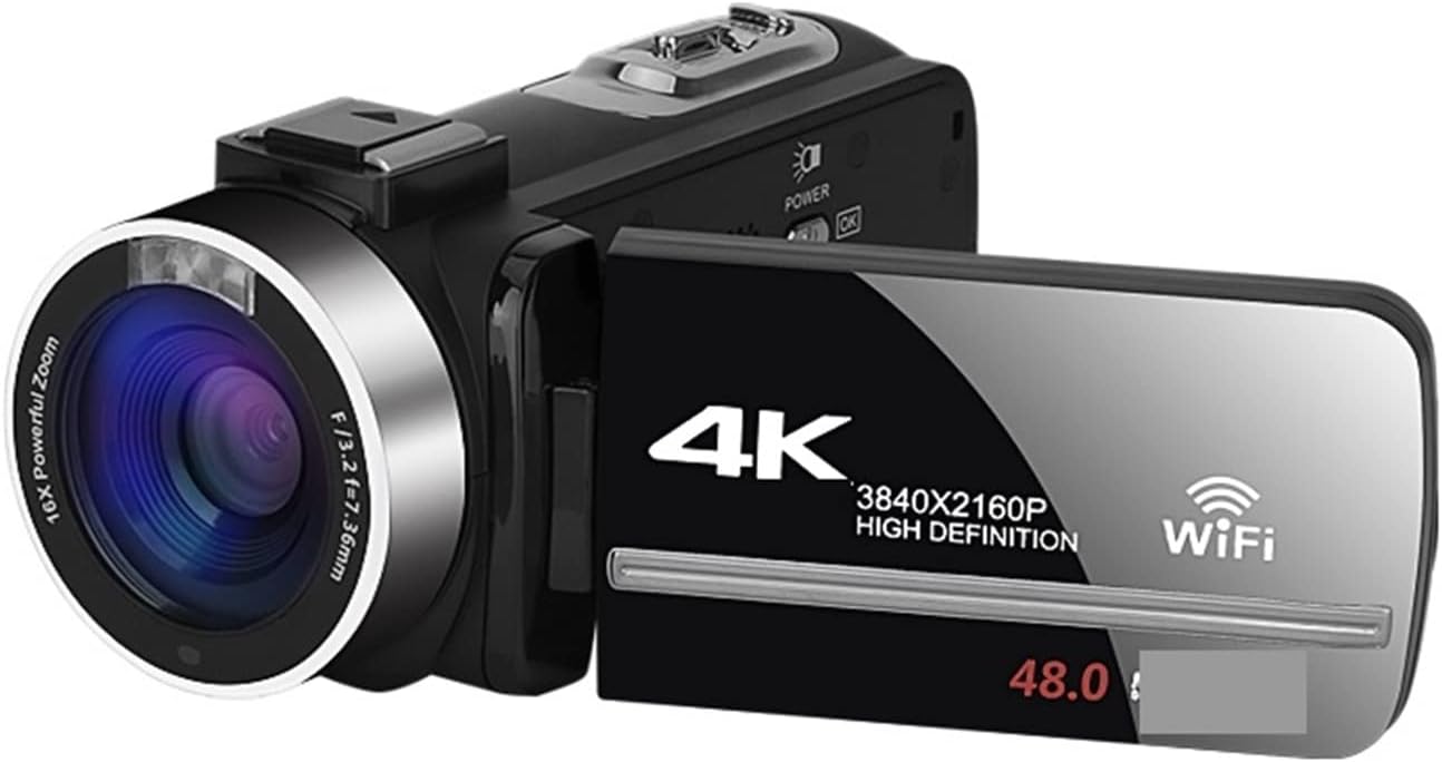 Cámara digital azul en pack de 2 - videocámara 4K para streaming y vlog - fotografía 48 MP - time lapse - conexión auxiliar-Havenupyard