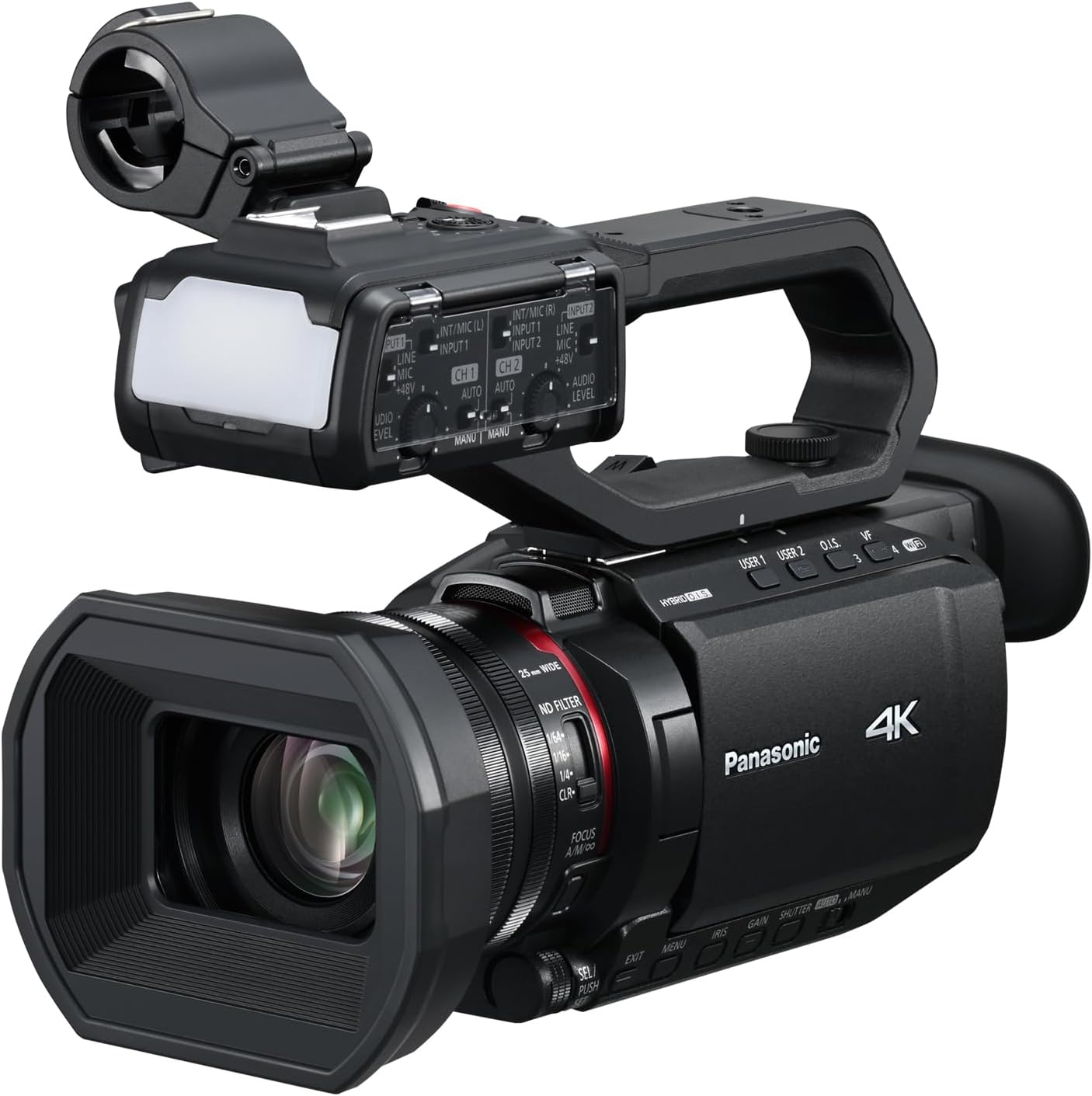 Panasonic AG CX18EH Videocámara Profesional 4K 60p - Gran Angular 25 mm - Zoom 24x - 3G SDI XLR WiFi USB PD Negra-Havenupyard