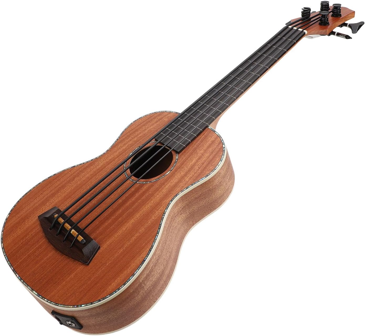 Bajo acústico Alomejor - 4 cuerdas - 16 trastes - diseño para niños amigos y amantes de la música-Havenupyard