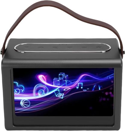 Máquina de karaoke portátil WiFi 5.4 - 2 micrófonos inalámbricos - Pantalla de letras - Para fiestas y camping-Havenupyard
