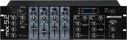 JB Systems Mix 5.2 - Mezclador de 5 canales - conectividad RCA y entrada XLR para DJ e instalación de audio-Havenupyard
