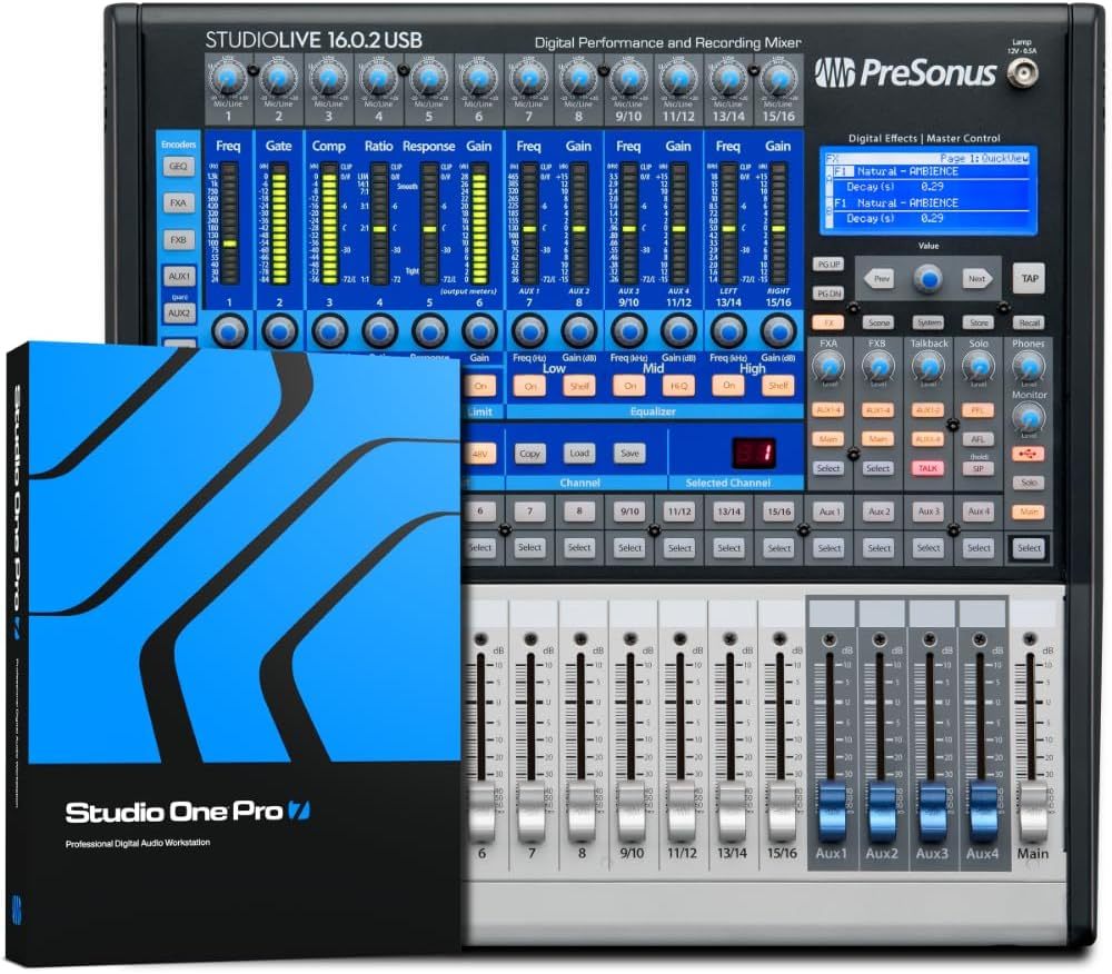 PreSonus StudioLive 16.0.2 USB - Mezclador digital de 16 canales - para actuaciones grabación e interfaz USB-Havenupyard