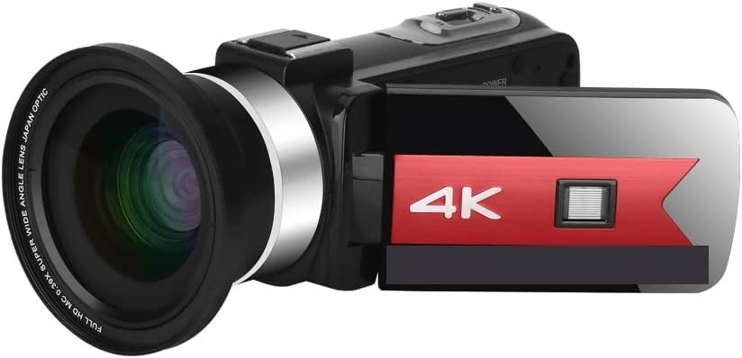 Cámara digital 4K para vlog - videocámara 56 MP - visión nocturna - zoom 16 aumentos - webcam - fotografía digital - con lente-Havenupyard