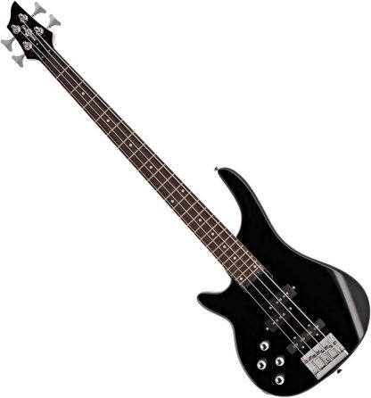 Gear4music Chicago bajo eléctrico zurdo - negro tamaño completo con Paulownia tilo y cuerdas de acero inoxidable-Havenupyard