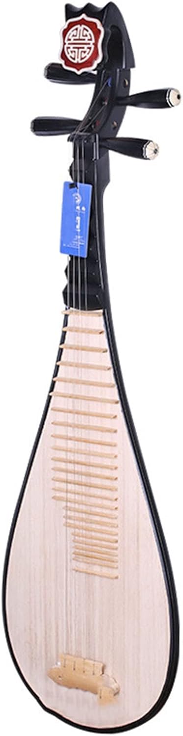 Laúd chino de palisandro Ruyi - Pipa folk de madera - Instrumento musical multicolor para escenario-Havenupyard
