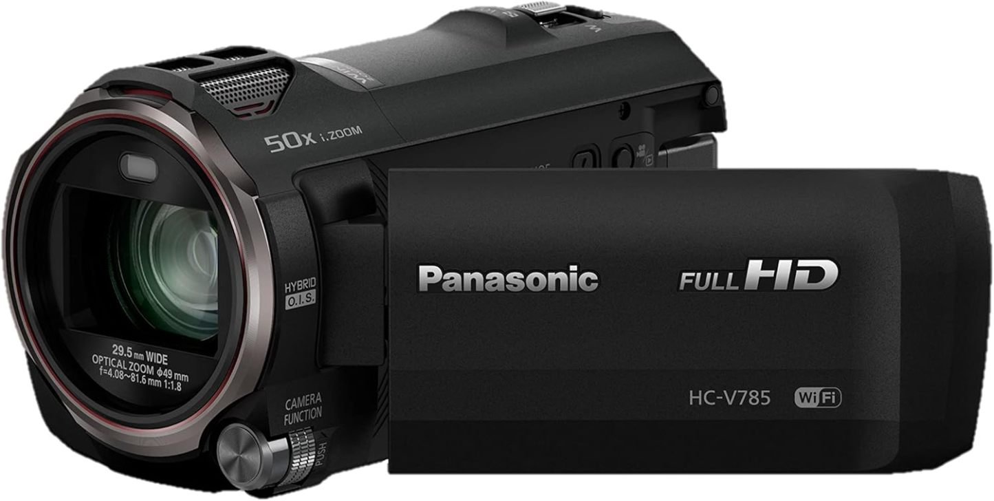 Panasonic HC V785EG K - videocámara Full HD negra - zoom óptico 20 aumentos - estabilización de imagen - WiFi - slow motion-Havenupyard