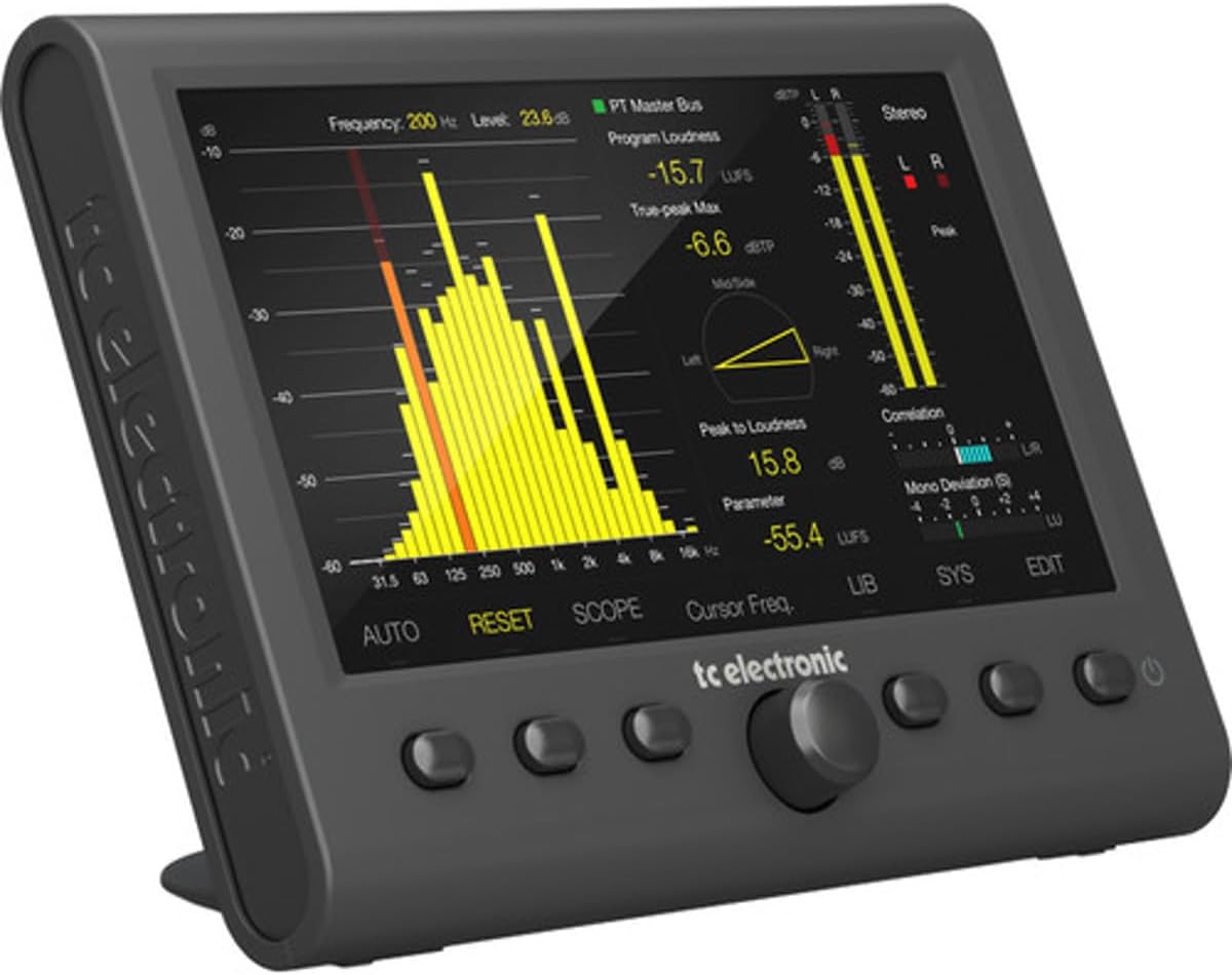 TC Electronic Clarity M Stereo - Medidor de audio estéreo con pantalla de 7 pulgadas - USB y medición profesional-Havenupyard