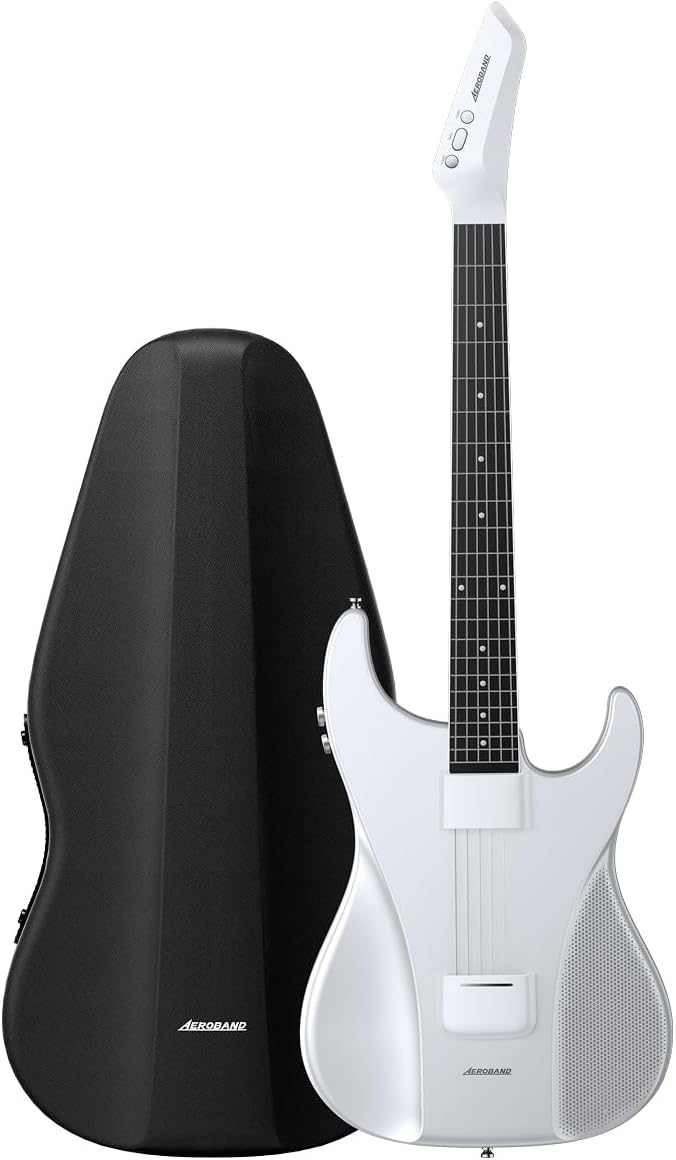 AeroBand Guitarra inteligente sin cuerdas - guitarra de viaje eléctrica acústica - diapasón extraíble - bolsa incluida-Havenupyard