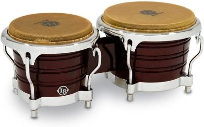 Bongos LP Generation II - madera oscura - herrajes cromados - tamaños 7 y 8 pulgadas - percusión latina-Havenupyard