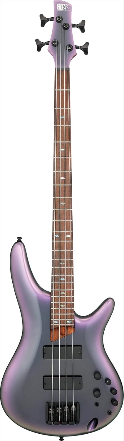 Ibanez SR500E Soundgear - Bajo eléctrico Black Aurora Burst - Cuerdas de níquel y refuerzo de nogal-Havenupyard
