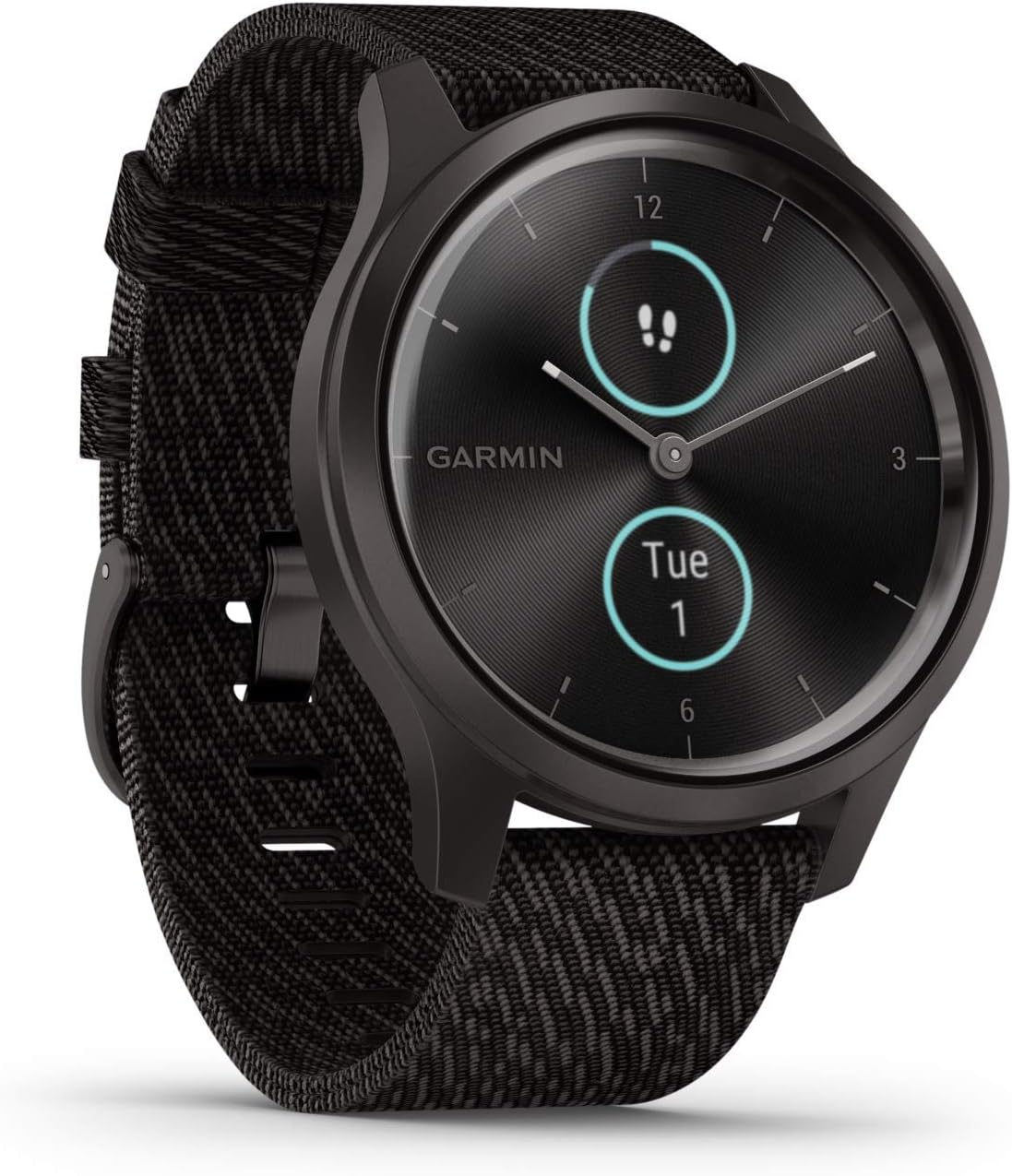 Garmin vivomove Style renewed Hybrid Smartwatch generalüberholt mit AMOLED Display, Fitness-Tracker, Sport-Apps, Connected GPS, wasserdicht, bis zu 5 Tage Akkulaufzeit-Nestmyhut