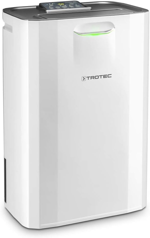 TROTEC TTR 57 E Luftentfeuchter 9L/Tag Adsorption Für 20m2 Kompakt Raumentfeuchter Timer Digitalanzeige Weiß-Nestmyhut