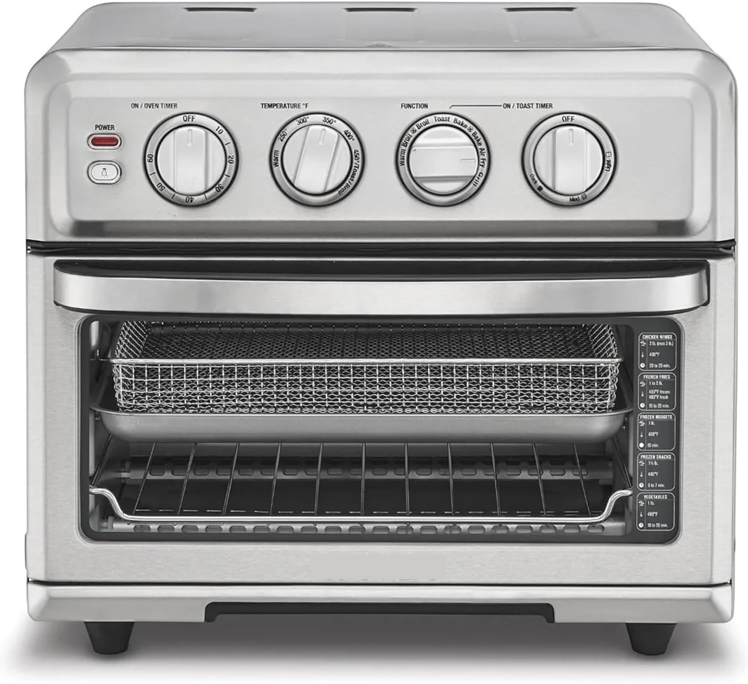 Intelligenter Heißluftfritteusen Ofen Edelstahl mit Antihaftbeschichtung, Multifunktion Grill Konvektionsofen Toaster Airfryer für Küche und Familiengebrauch-Nestmyhut