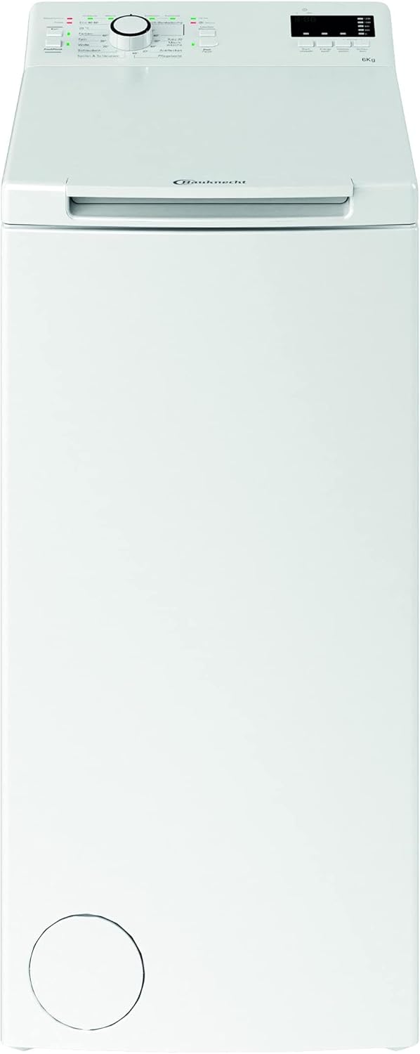 Bauknecht WAT Smart Eco 12C Toplader Waschmaschine 6 kg 1200 U/min Kurz30 FreshFinish Mehrfachwasserschutz Startzeitvorwahl Weiß-Nestmyhut