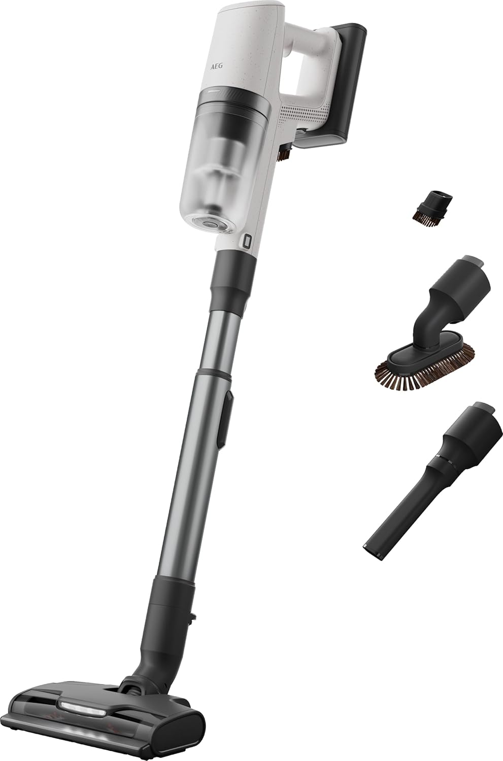 AEG Serie 8000 Akku-Staubsauger AP82UB25SH Kabellos 25V AutoModus 50Min Laufzeit 99% Staubaufnahme E12 Hygienefilter Entnehmbarer Akku Alle Böden Weiß-Nestmyhut