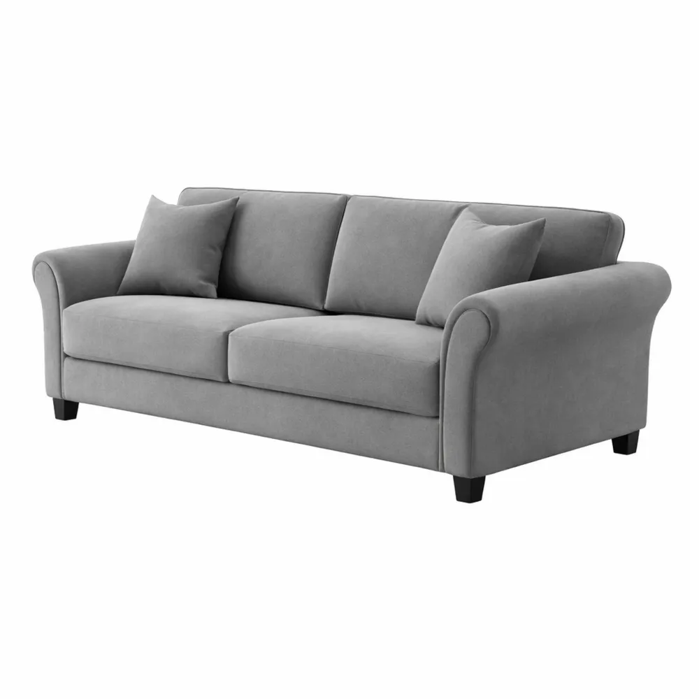 Canapé en Tissu Effet Lin 4 Places | Design Moderne et Confortable