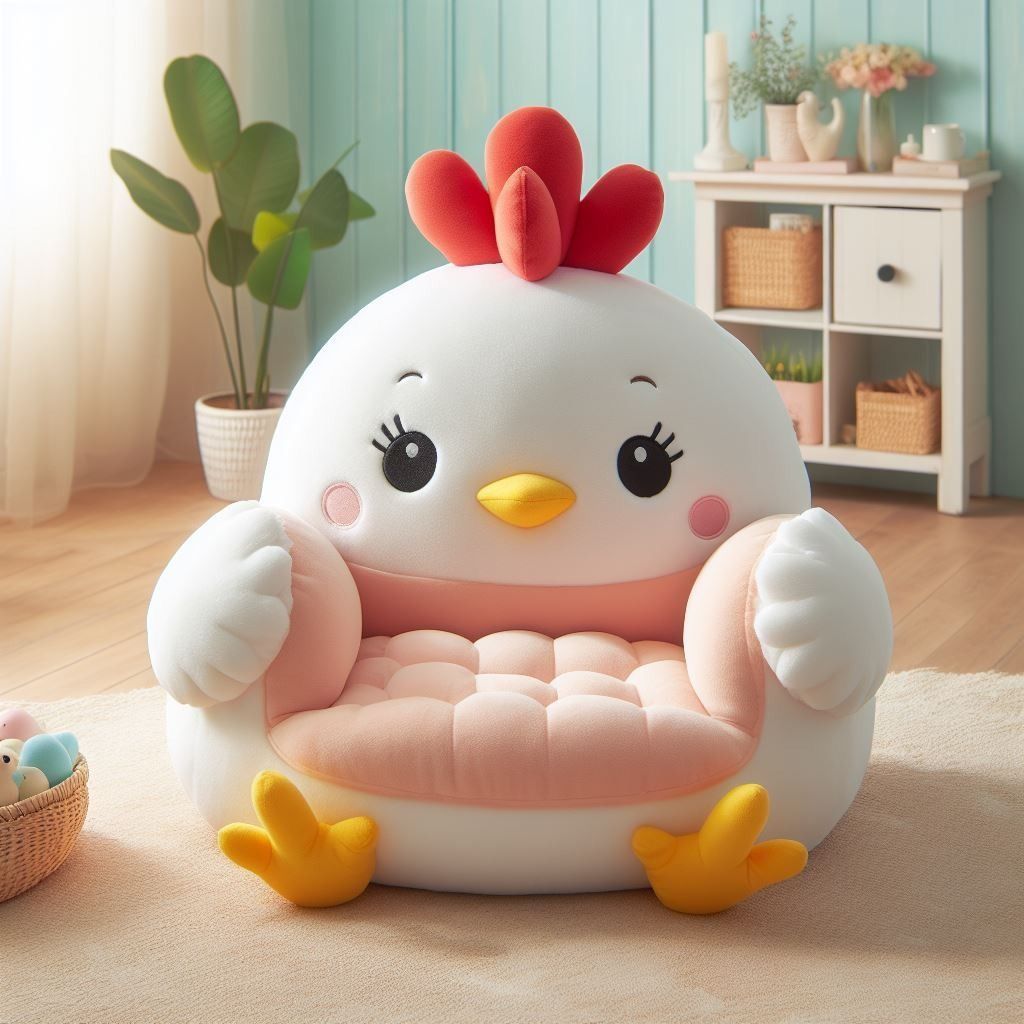 Children's Plush Chick Seat