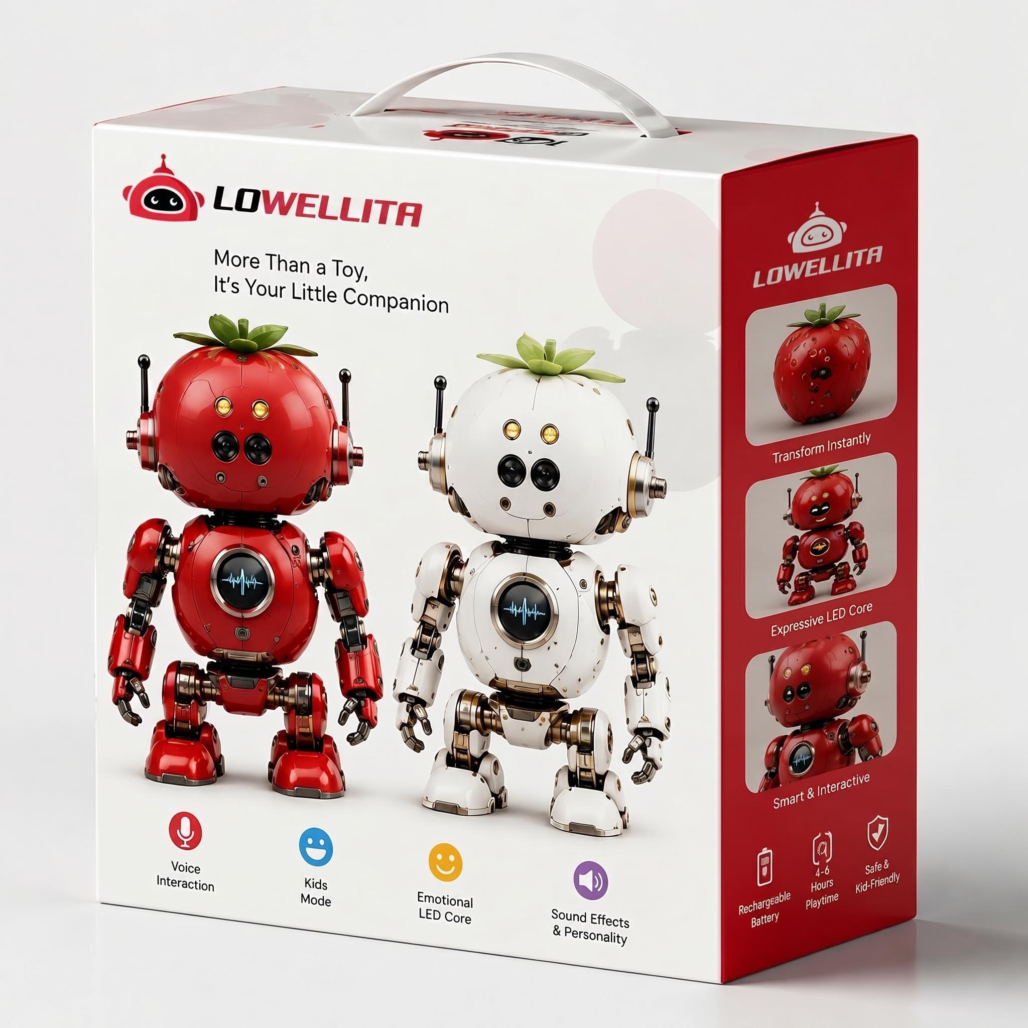 StrawBot X — Transforming Strawberry Robot