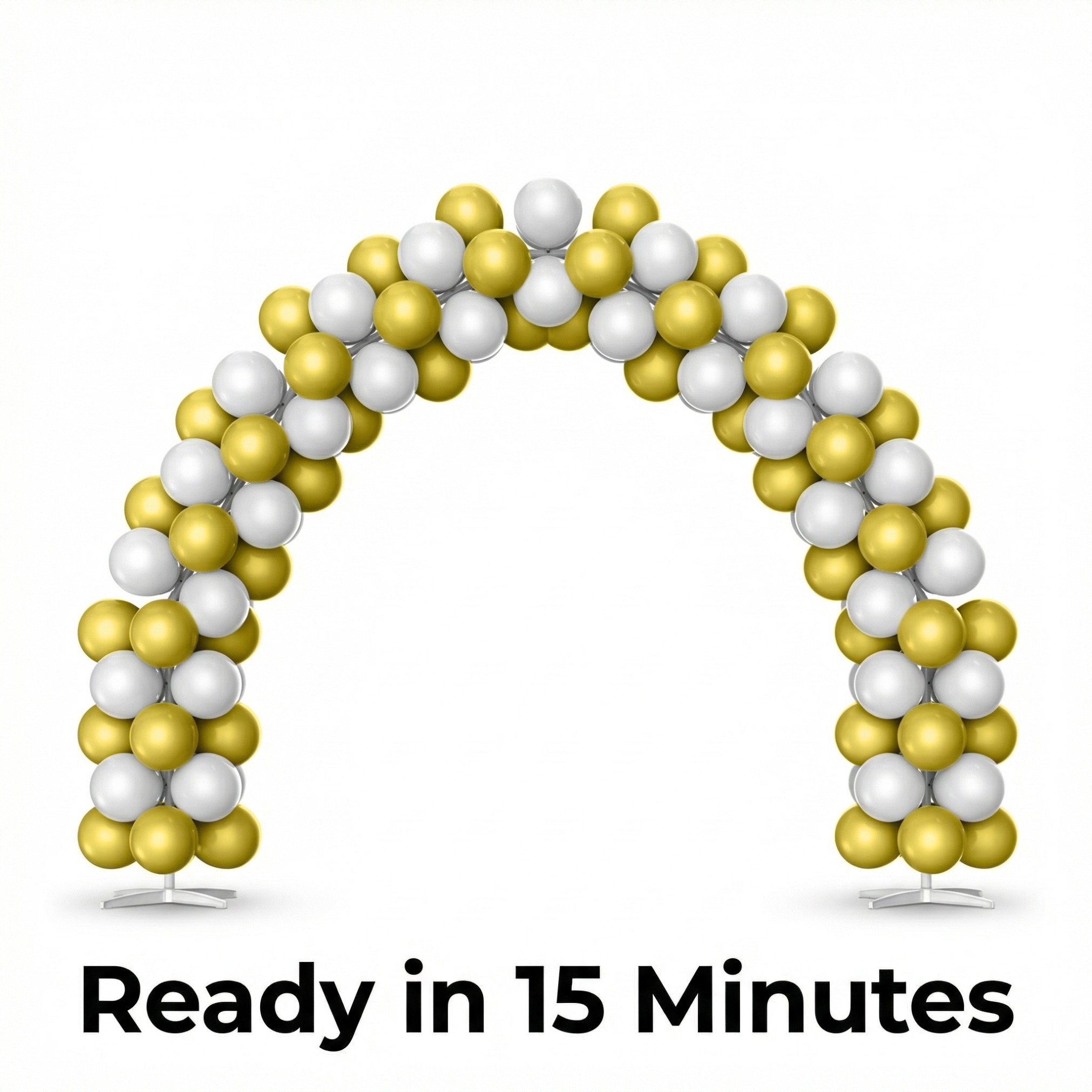 Luxury Gold & White Balloon Arch Kit