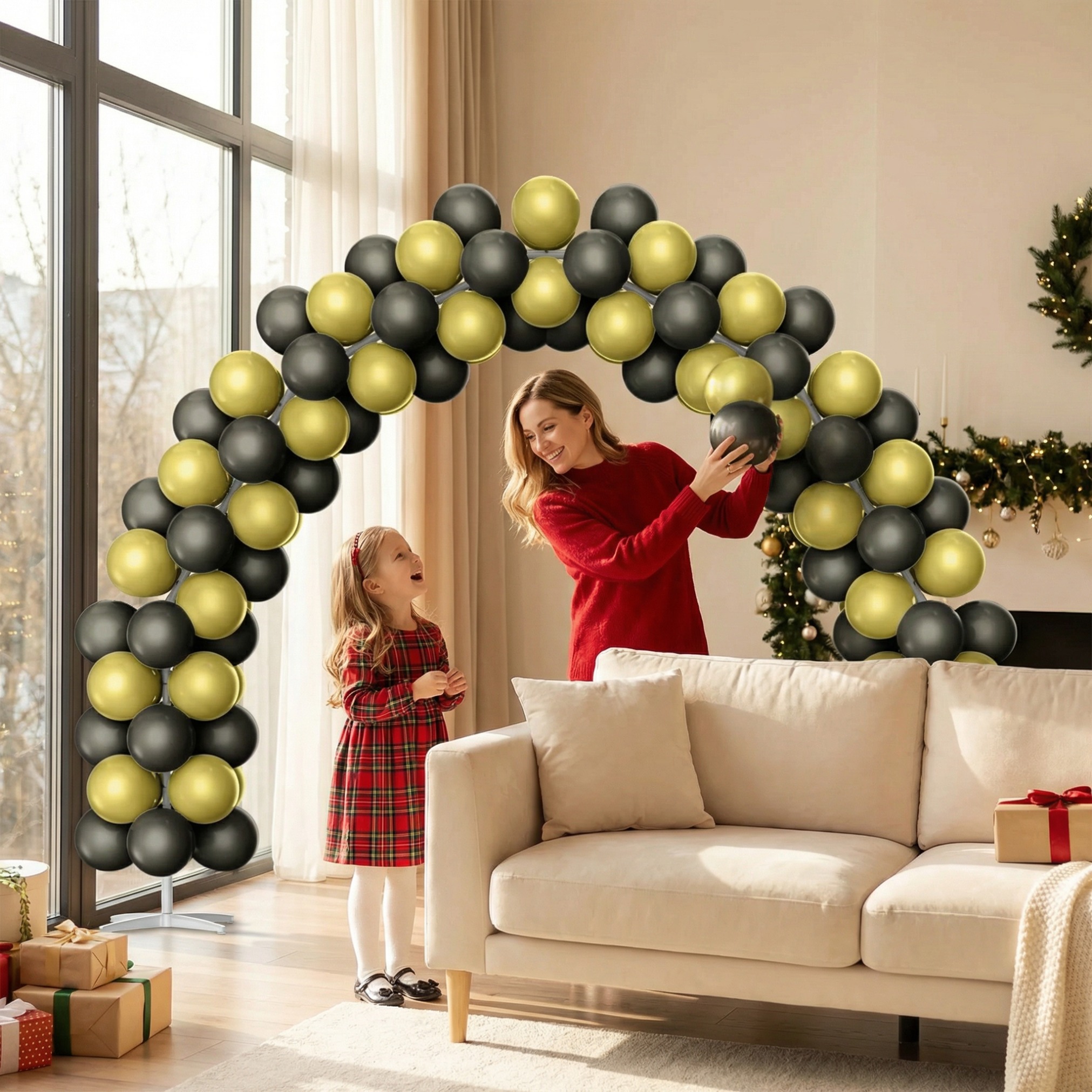 Luxury Black & Gold Balloon Arch Kit