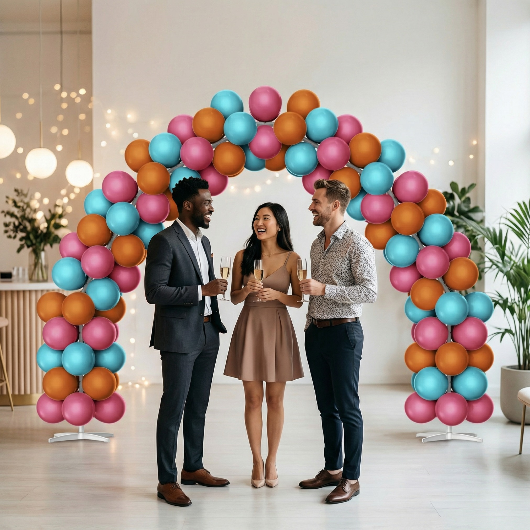 Bohemian Style Contrast Color Balloon Arch Decoration Set