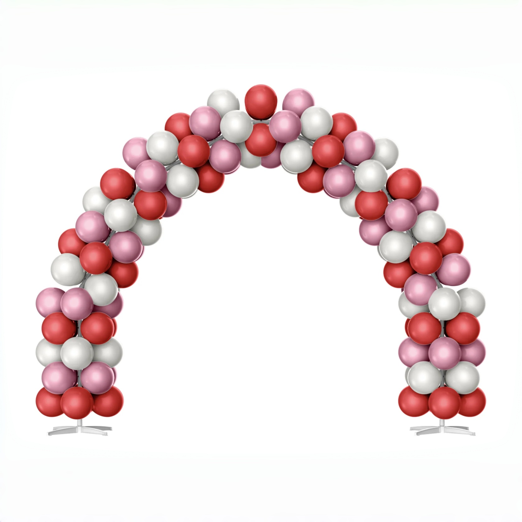 Dusty Pink & Burgundy Contrast Color Balloon Arch Kit