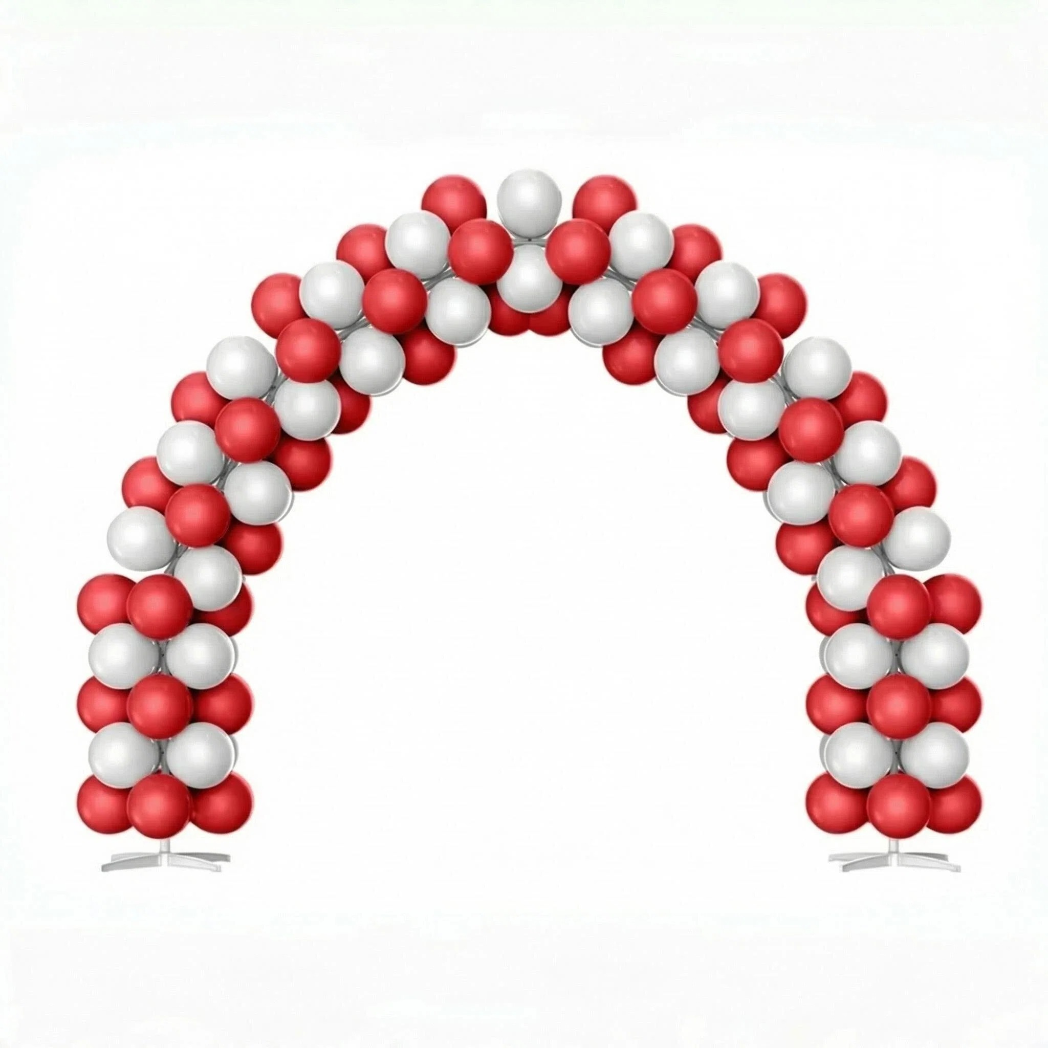 Valentines Day Red & White Balloon Arch Decoration Set