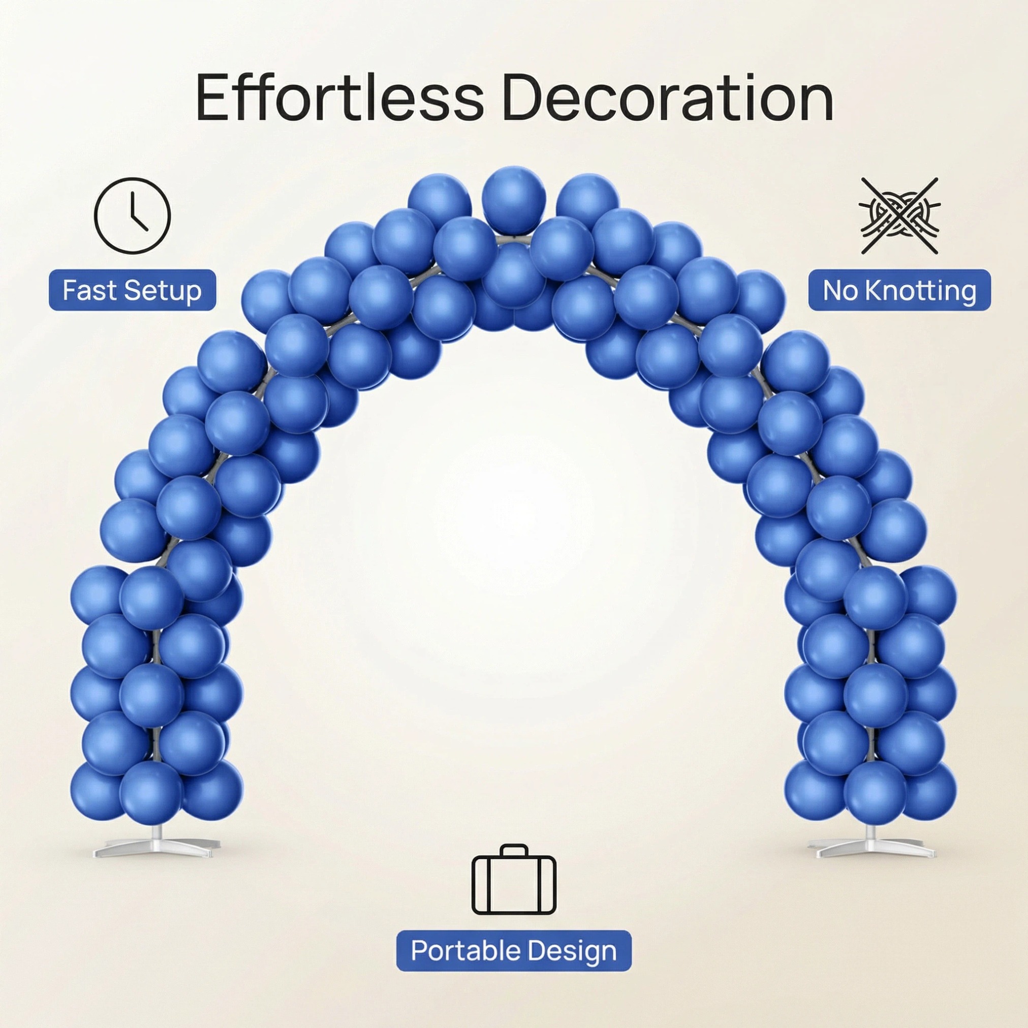 Deep Royal Blue Solid Color Balloon Arch Kit