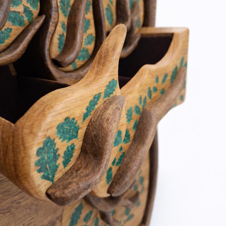 Handmade Oak Tree of Life Jewelry Box