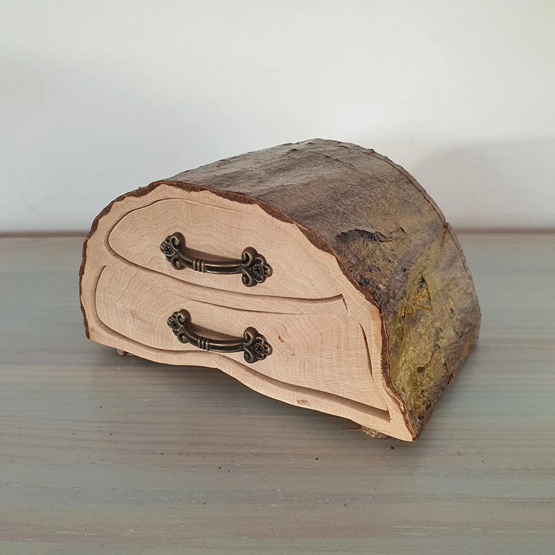 Rustic Jewelry Hornbeam Firewood Log Box