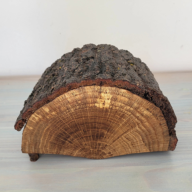 Rustic Oak Firewood Keepsake Box