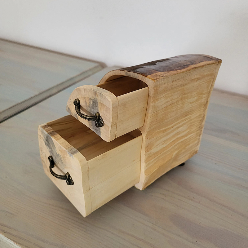 ECO friendly Jewelry Aspen Log Box
