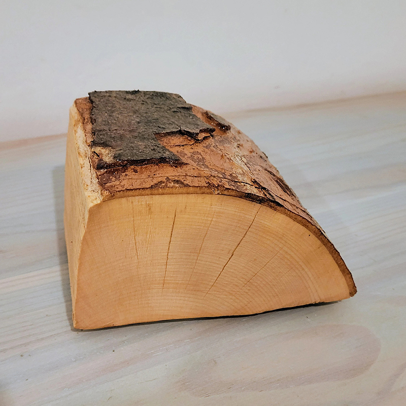 Rustic Ash Jewelry Box with Bark