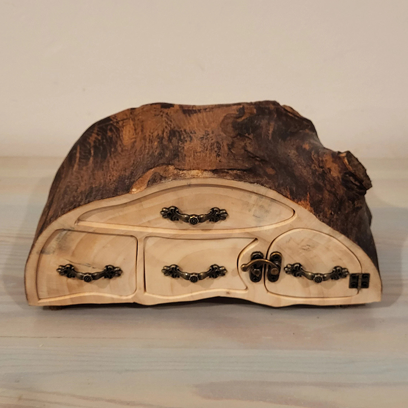 ECO Friendly Jewelry Aspen Log Box