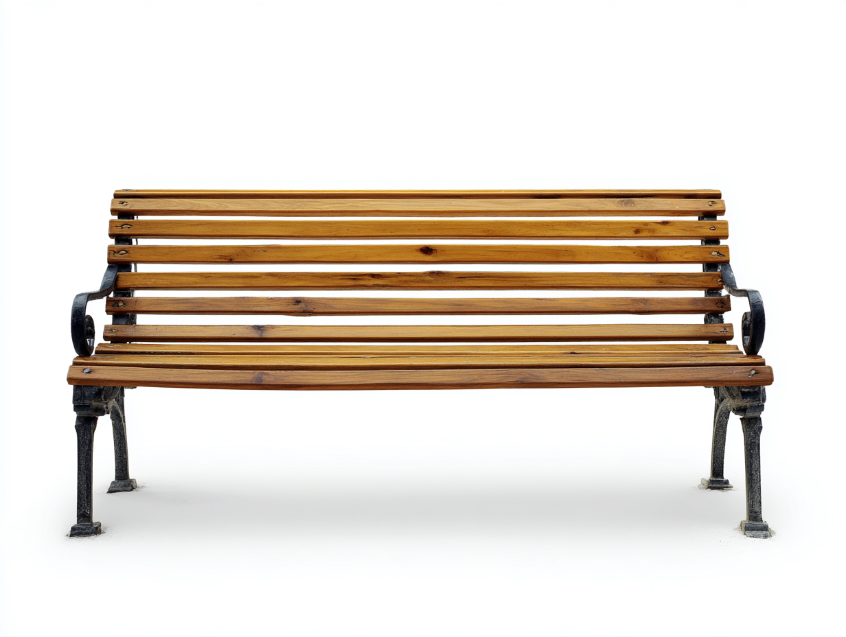 Gartenbank-Holz-Metall-158x60x84 cm-braun-schwarz-klassischer Parkstil-Sofagetden