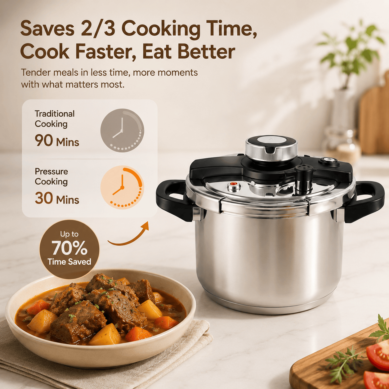 Chicamy™ Premium 304/316 Stainless Steel Pressure Cooker