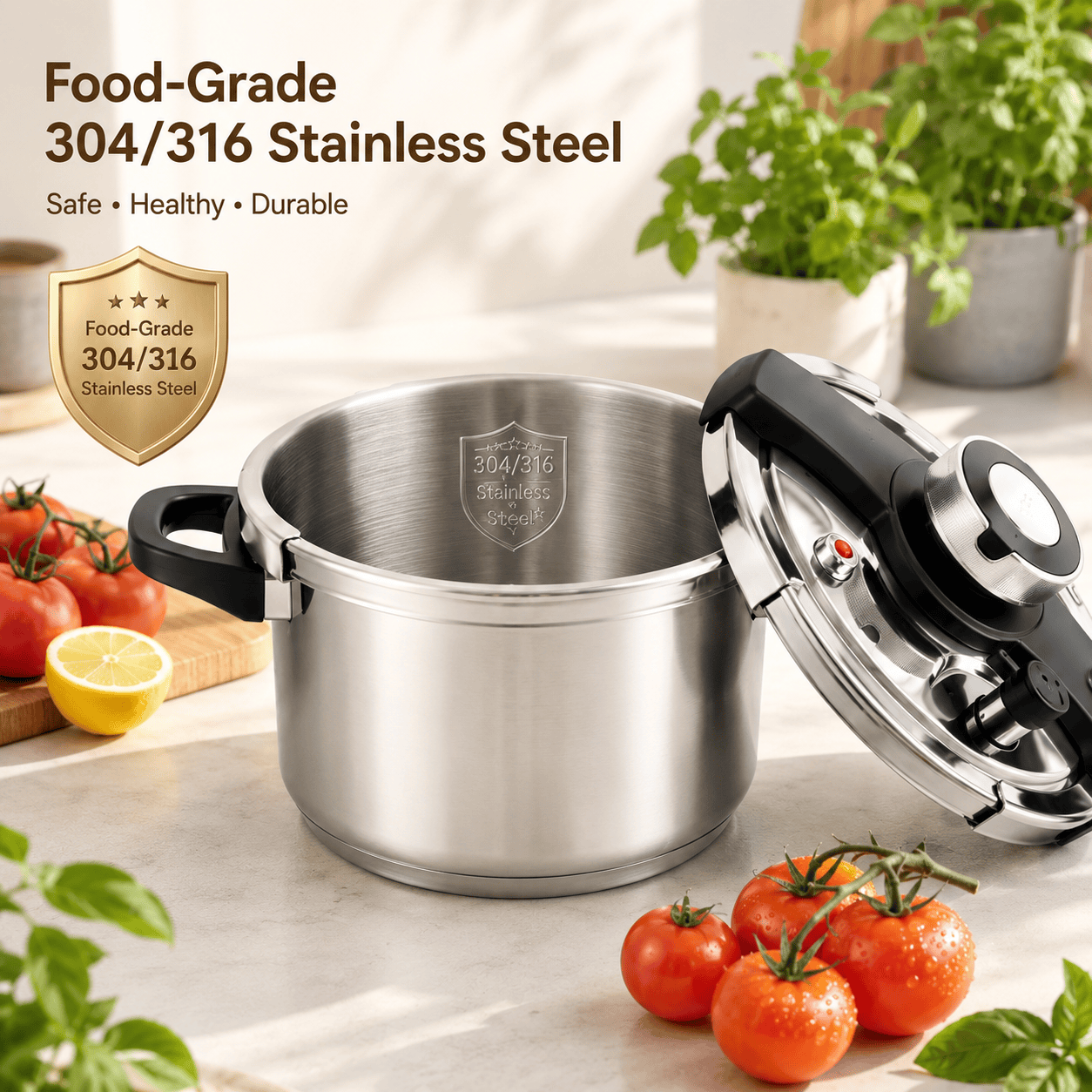 Chicamy™ Premium 304/316 Stainless Steel Pressure Cooker