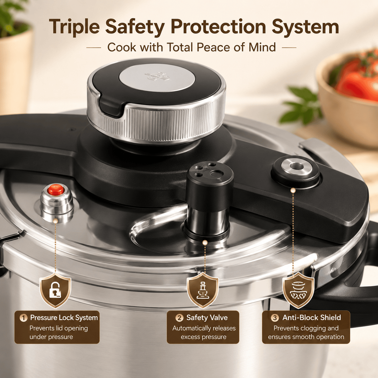Chicamy™ Premium 304/316 Stainless Steel Pressure Cooker